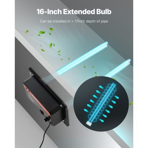 HVAC Air Purifier Whole House 72W 16inch UV UVC Light in Duct for Ac Air