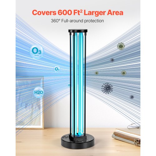 UV Light 110W Ultraviolet Lamp with Ozone Purifier UVC Lamp with 3060120