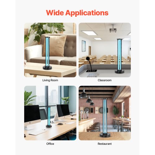 UV Light 110W Ultraviolet Lamp with Ozone Purifier UVC Lamp with 3060120