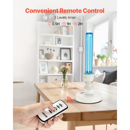 UV Light 25W Ultraviolet Lamp with Ozone Purifier Portable UVC Lamp with Ozone