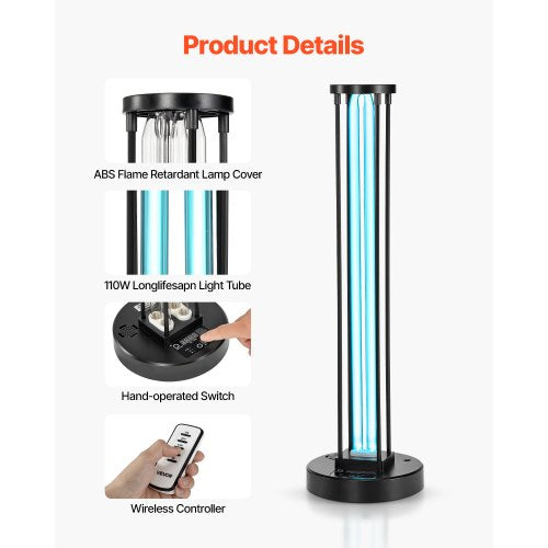 UV Light 55W Ultraviolet Lamp with Ozone Purifier UVC Lamp with 3060120