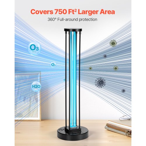 UV Light 55W Ultraviolet Lamp with Ozone Purifier UVC Lamp with 3060120