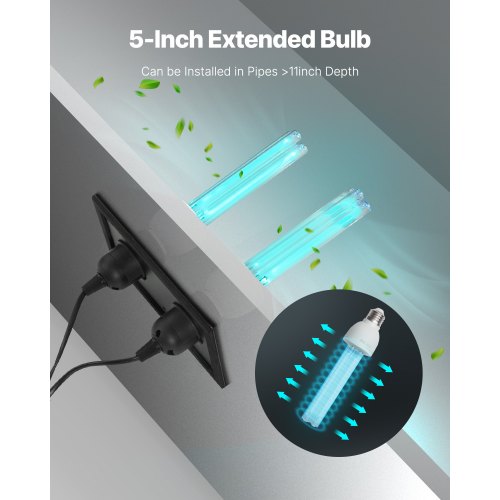 HVAC Air Purifier Whole House 50W 5inch UV UVC Light in Duct for Ac Air
