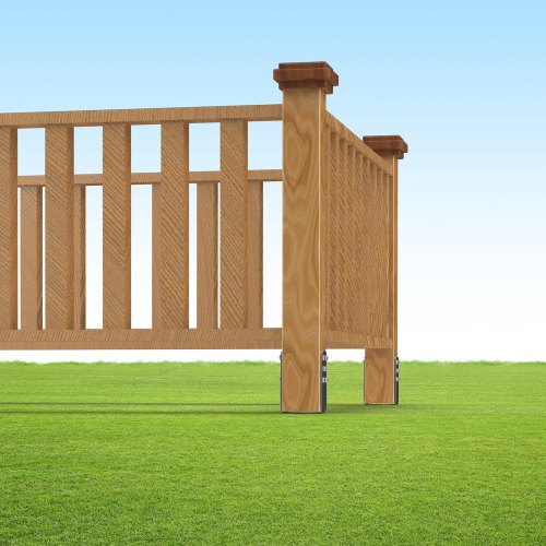 No Dig Ground Anchor 1 Pack 394 x 276 x 2756 in DIY Screw in Post Stake