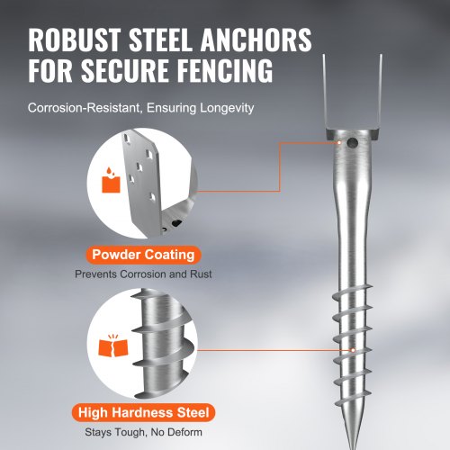 No Dig Ground Anchor 4 Pack 394 x 276 x 2756 in DIY Screw in Post Stake