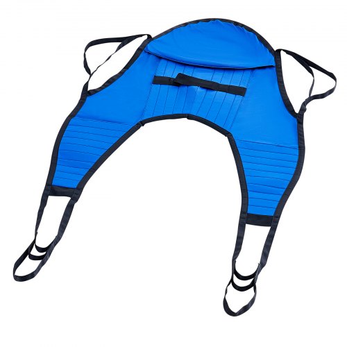 Patient Lift Sling with Head Support MediumSize U Shape Divided Leg Sling 