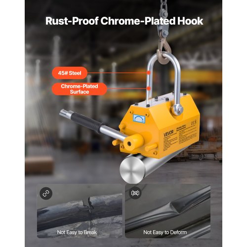 Permanent Magnetic Lifter 2200 lbs Pulling Capacity Heavy Duty N42