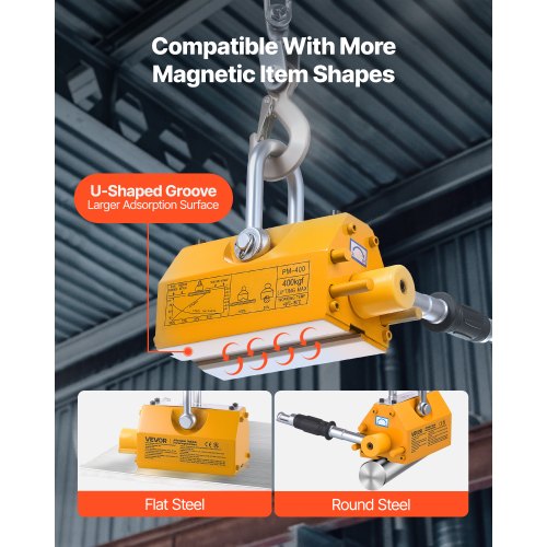 Permanent Magnetic Lifter 880 lbs Pulling Capacity Heavy Duty N42