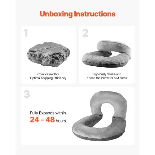 Reading Pillow Large Size UShaped Sitting up Pillow Washable Bed Pillow