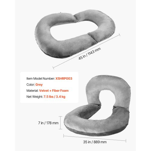 Reading Pillow Large Size UShaped Sitting up Pillow Washable Bed Pillow