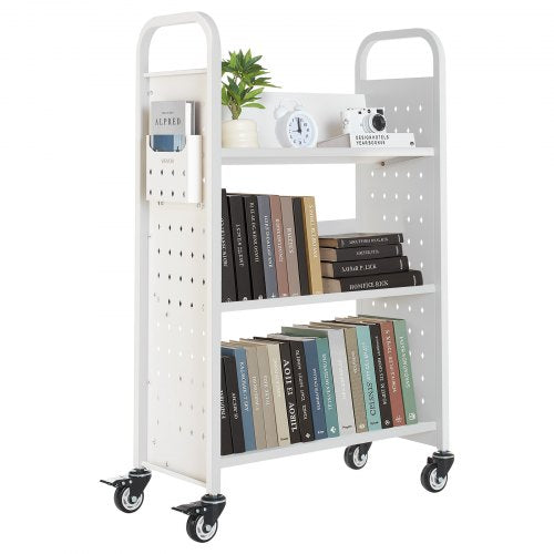 Rolling Library Book Cart 330 lbs Capacity 303 x 15 x 480Inch Library