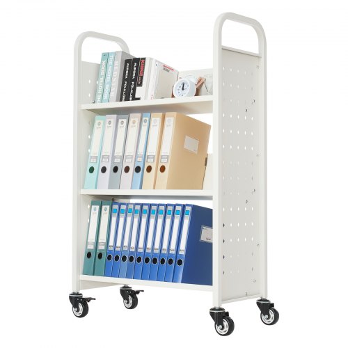 Rolling Library Book Cart 330 lbs Capacity 303 x 15 x 480Inch Library