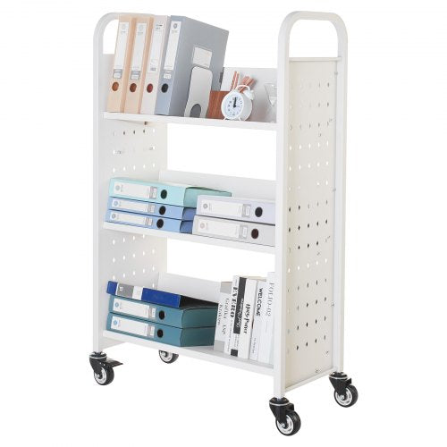 Rolling Library Book Cart 330 lbs Capacity 303 x 15 x 480Inch Library