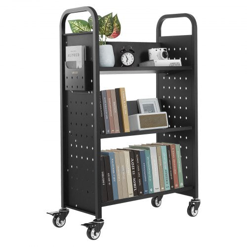 Rolling Library Book Cart 330 lbs Capacity 303 x 15 x 480Inch Library 1