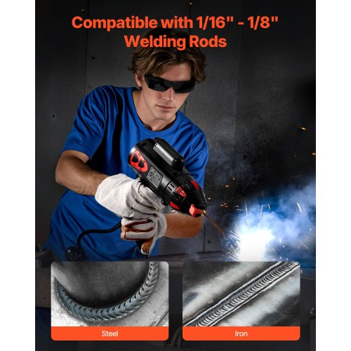 Portable Handheld Welding Machine 20  130A Portable ARC Welder with Stepless