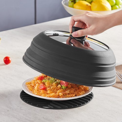 Microwave Splatter Cover Mat 108 Collapsible Microwave Lid for Food