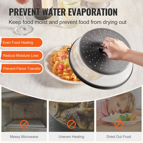 2PCS Microwave Splatter Covers 104 Collapsible Microwave Lid for Food