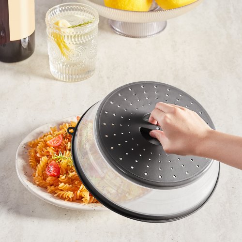 2PCS Microwave Splatter Covers 104 Collapsible Microwave Lid for Food