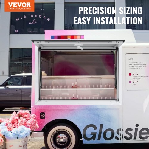 Concession Window for Food Truck 36x36 Aluminum Alloy Food Truck Service