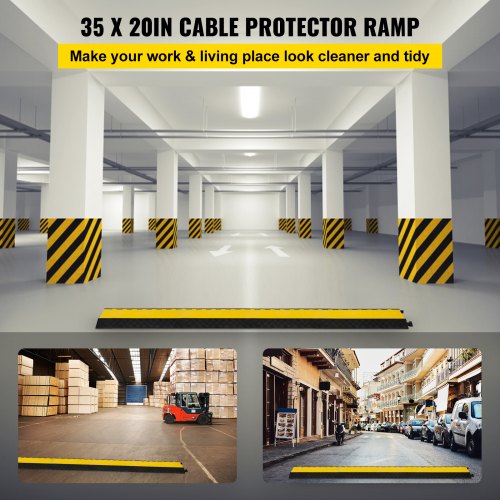 5 Channel Cable Protectors Extreme Rubber Cable Ramps Heavy Duty Protective