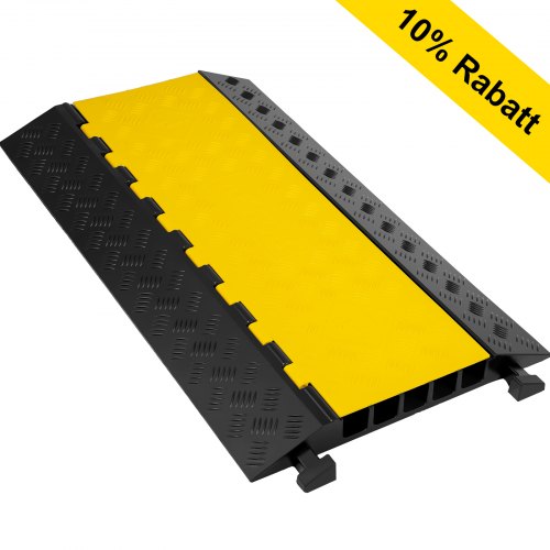 5 Channel Cable Protectors Extreme Rubber Cable Ramps Heavy Duty Protective