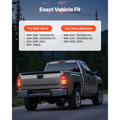 Tail Light Assembly Compatible with 19992003 Chevy Silverado 19992006 GMC