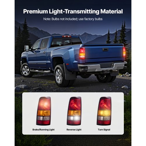 Tail Light Assembly Compatible with 19992003 Chevy Silverado 19992006 GMC