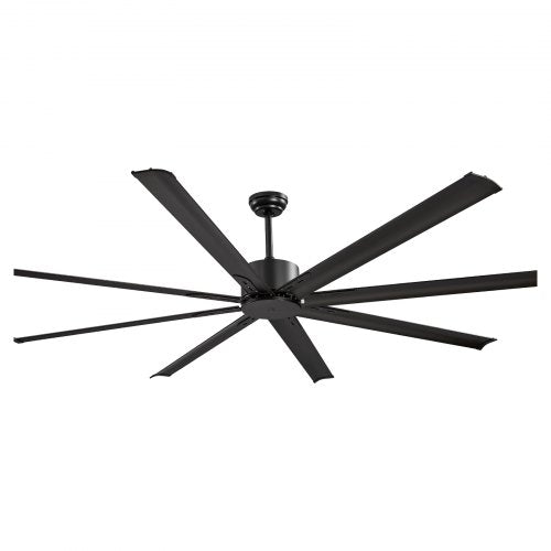 84 In Ceiling Fan without Light 6Speed Remote Control Aluminum 8Blade