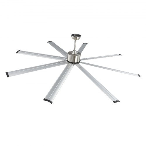 84 In Ceiling Fan without Light 6Speed Remote Control Aluminum 8Blade
