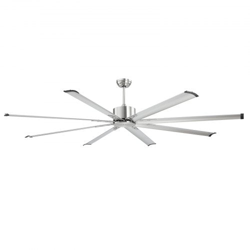 84 In Ceiling Fan without Light 6Speed Remote Control Aluminum 8Blade