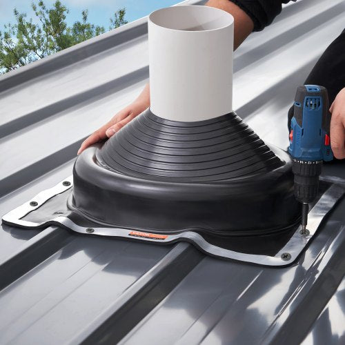 2 Pcs Roof Pipe Flashing Boots Fit Pipe OD 634 to 14 Flexible EDPM