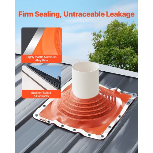 Roof Pipe Flashing Boot Fit Pipe OD 10 to 18 Flexible Silicone Roofing