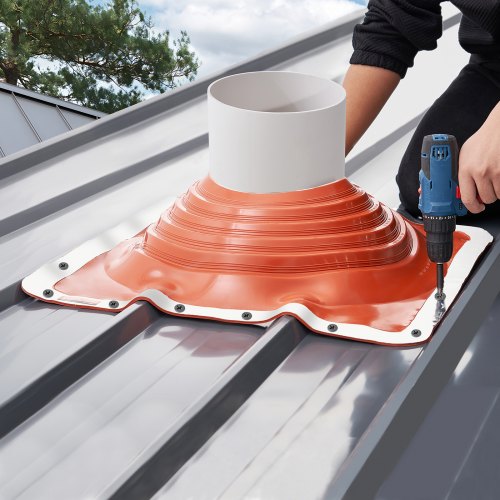 Roof Pipe Flashing Boot Fit Pipe OD 10 to 18 Flexible Silicone Roofing