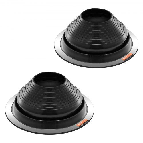 2 Pcs Roof Pipe Flashing Boots Fit Pipe OD 6 to 11 Flexible EDPM Roofing