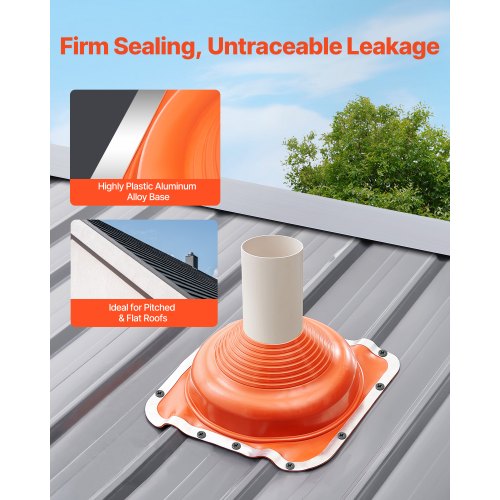 2 PCs Roof Pipe Flashing Boots Fit Pipe OD 614  1134 Flexible