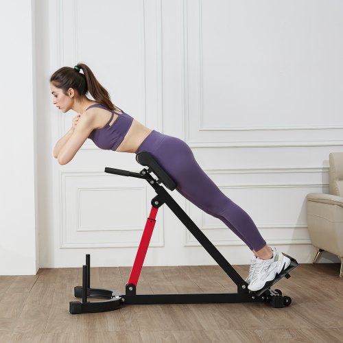 Roman Chair Hyperextension Bench 350 lbs Adjustable Extension Machine