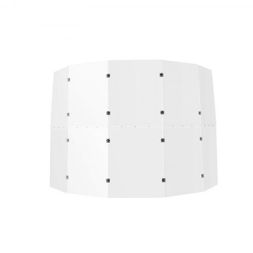 Drum Shield 5 Panels 2 ft x 5 ft Portable Acrylic Drum Cage with Zinc Alloy