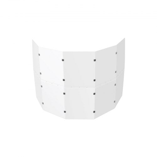 Drum Shield 5 Panels 2 ft x 5 ft Portable Acrylic Drum Cage with Zinc Alloy