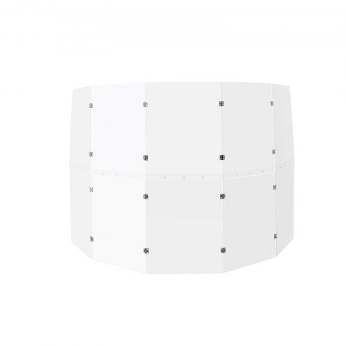 Drum Shield 5 Panels 2 ft x 5 ft Portable Acrylic Drum Cage with Zinc Alloy