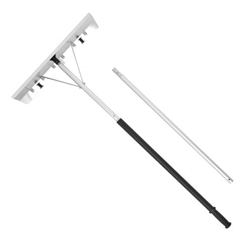 Snow Roof Rake 26 in Aluminum Blade 7520 ft Adjustable Roof Snow Scraper
