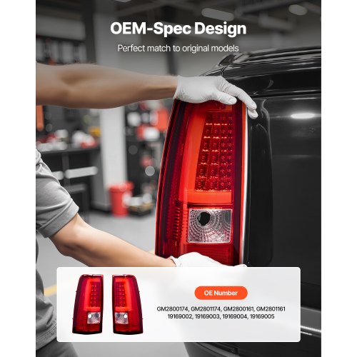 Tail Light Assembly Compatible with 20032006 Chevy Silverado 1500 1500 HD 1