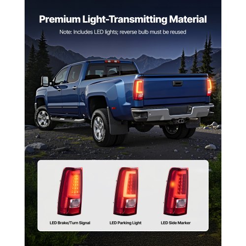 Tail Light Assembly Compatible with 20032006 Chevy Silverado 1500 1500 HD 1