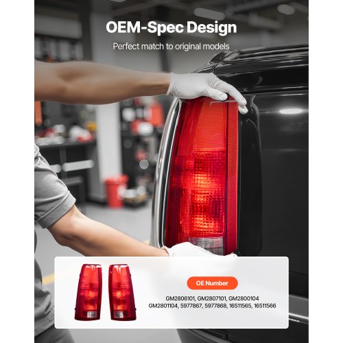 Tail Light Assembly Compatible with 19881999 ChevyGMC CK 1500 2500 3500