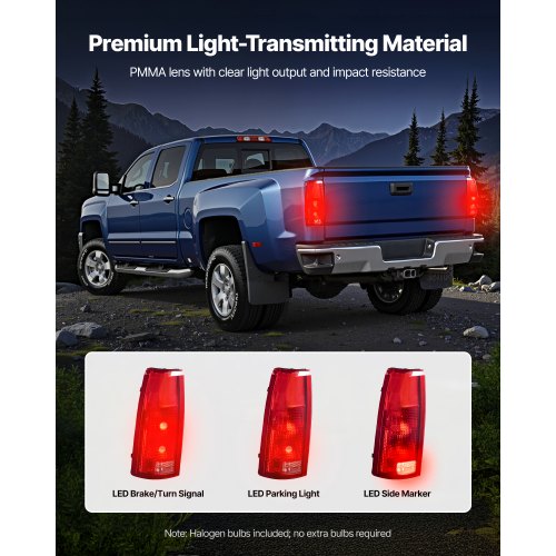 Tail Light Assembly Compatible with 19881999 ChevyGMC CK 1500 2500 3500