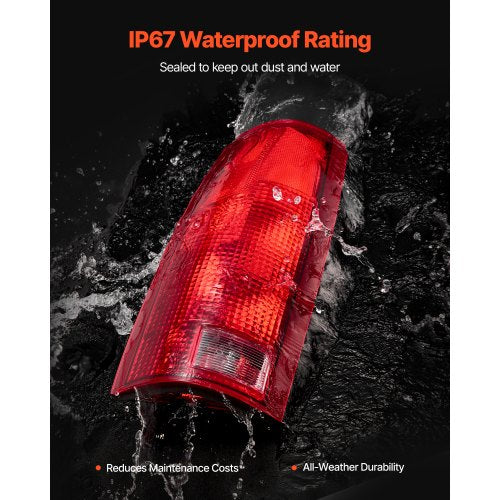Tail Light Assembly Compatible with 19881999 ChevyGMC CK 1500 2500 3500