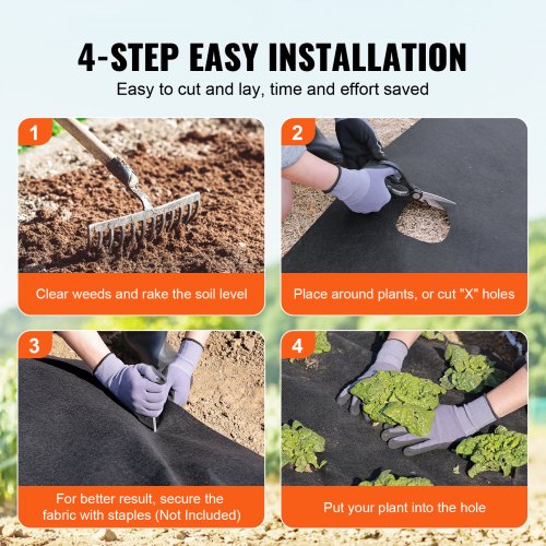 Driveway Fabric 15x20FT Non Woven Geotextile Fabric for Landscaping Heavy