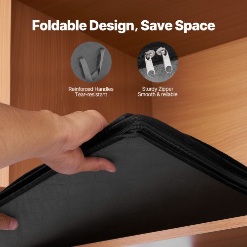 60L Large Storage Bags 6 Pack Clothes Storage Bin Foldable Closet