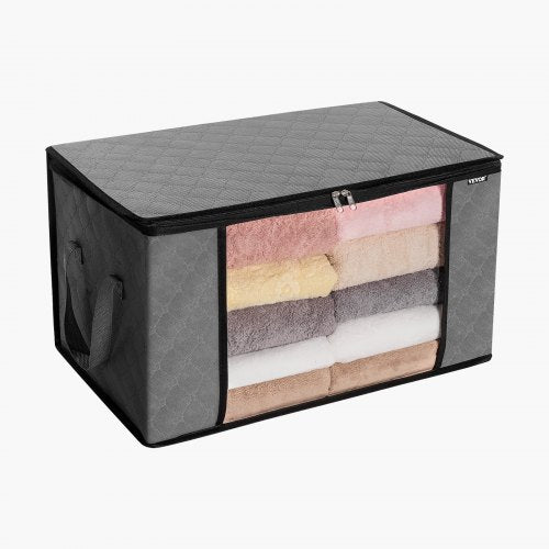 60L Large Storage Bags 6 Pack Clothes Storage Bin Foldable Closet