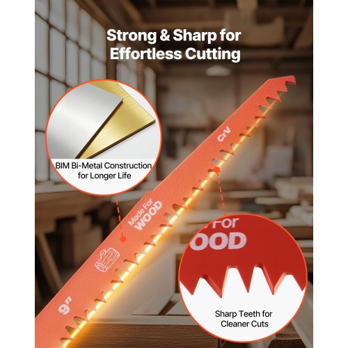 Reciprocating Saw Blades 32Piece Various Sizes BiMetal Reciprocating Saw