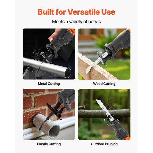 Corded Reciprocating Saw 120 Volt 6 Amp 3000 SPM Variable Speed 34 inch